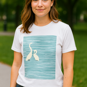 Birds Graphic Cotton T-Shirt – Soft & Cool