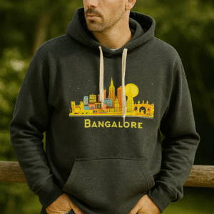 Printed Unisex Cotton Hoodie – 300 GSM Fabric