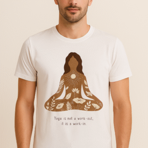 Yoga Graphic Cotton T-Shirt – Relaxed Fit