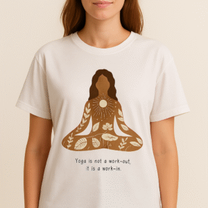 Yoga Graphic Cotton T-Shirt – Relaxed Fit
