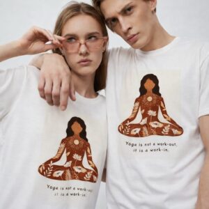 Yoga Graphic Cotton T-Shirt – Relaxed Fit