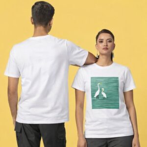 Birds Graphic Cotton T-Shirt – Soft & Cool