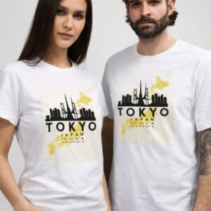 Tokyo Graphic Print Cotton T-Shirt – Cool Fit