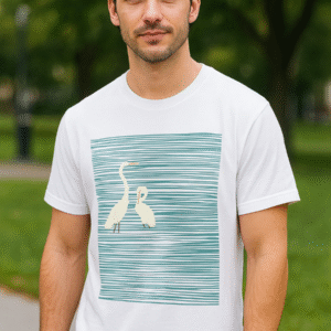 Birds Graphic Cotton T-Shirt – Soft & Cool