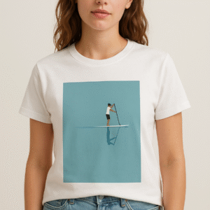 Boat Graphic Cotton T-Shirt – Casual Style