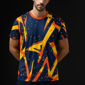 Men’s Athletic T-Shirt – Abstract Design