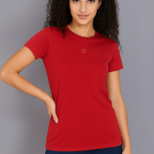 Stylish Cherry Red Sports Tee for Women